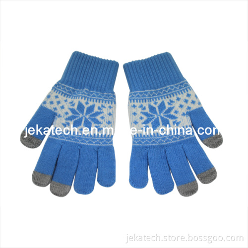 Flower Design Touch Srceen Gloves